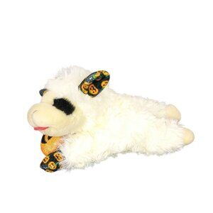 Halloween Lamb Chop Plush Toy 2022 DreamWorks White & Black With Pumpkin Ears &
